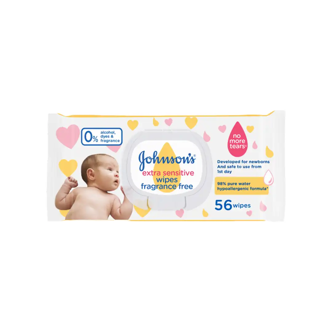 Johnson's sensitive best sale baby wipes