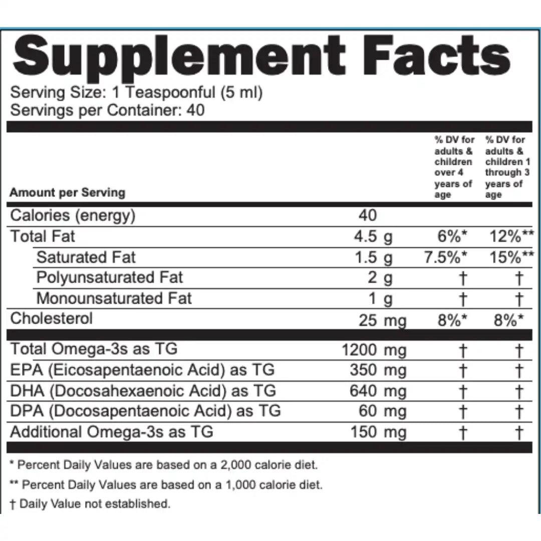 Simple Spectrum Omega 3 DHA Supplement, 200ml