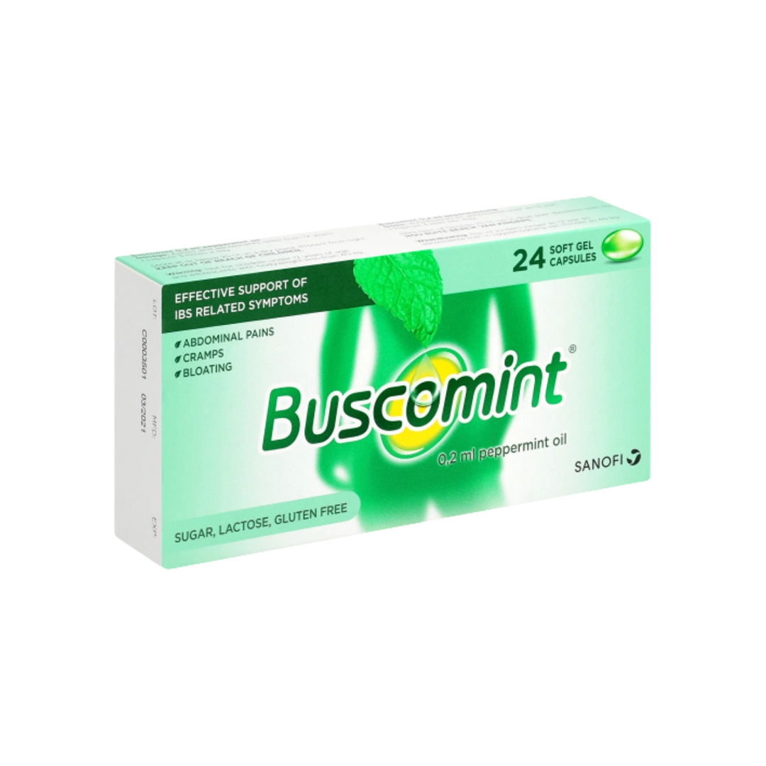 BuscoMint Peppermint Oil Gastro-Resistant Capsule, 0.2ml
