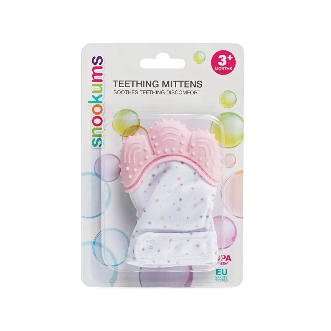 Snookums Teething Mitten, Pink