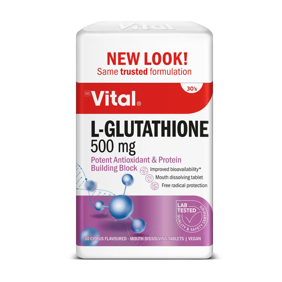 Vital L-Glutathione 500mg Tablets, 30's Vital L-Glutathione 500mg Tablets, 30's