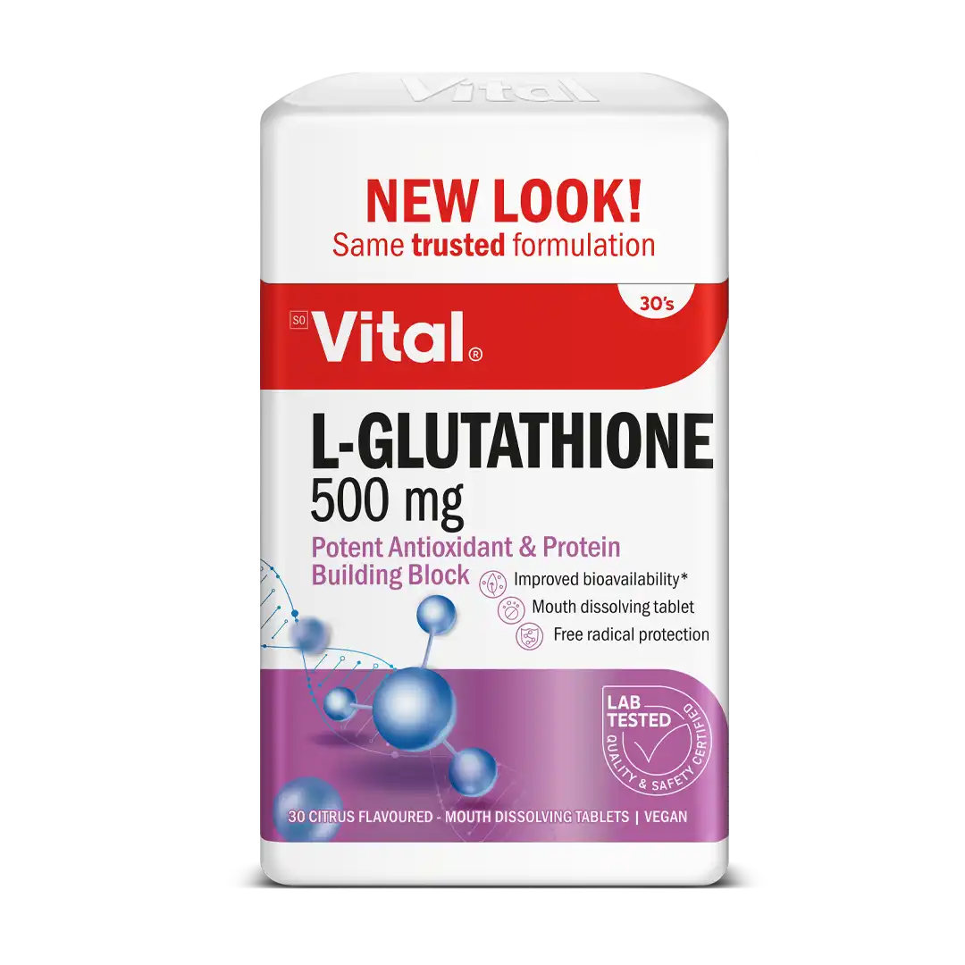 Vital L-Glutathione 500mg Tablets, 30's