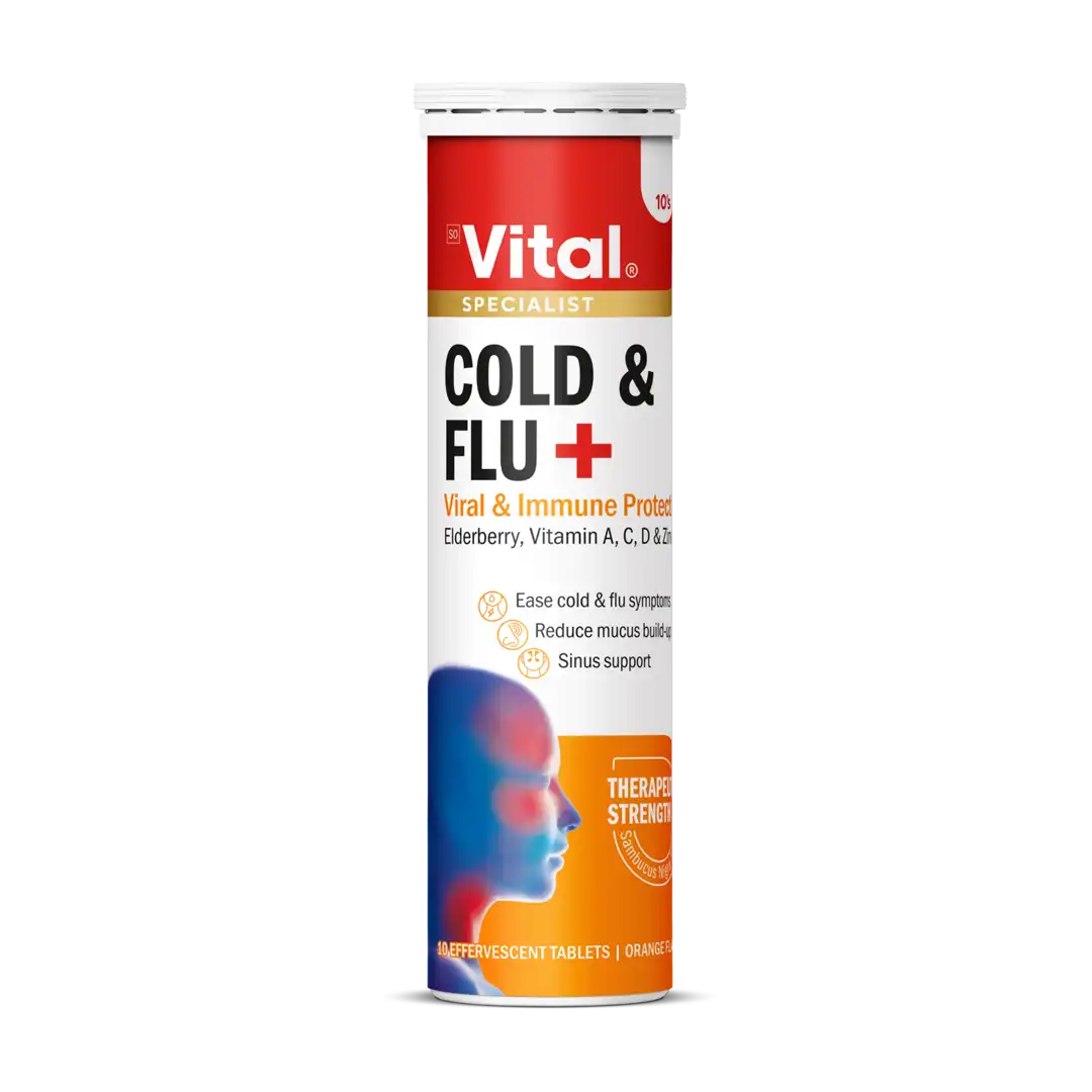 Vital Cold & Flu Plus Effervescent, 10's