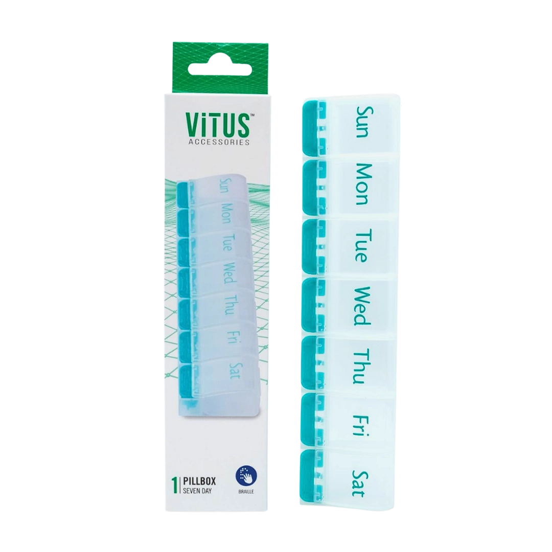 Vitus 7-Day Pill Box, Weekly Medication Organiser