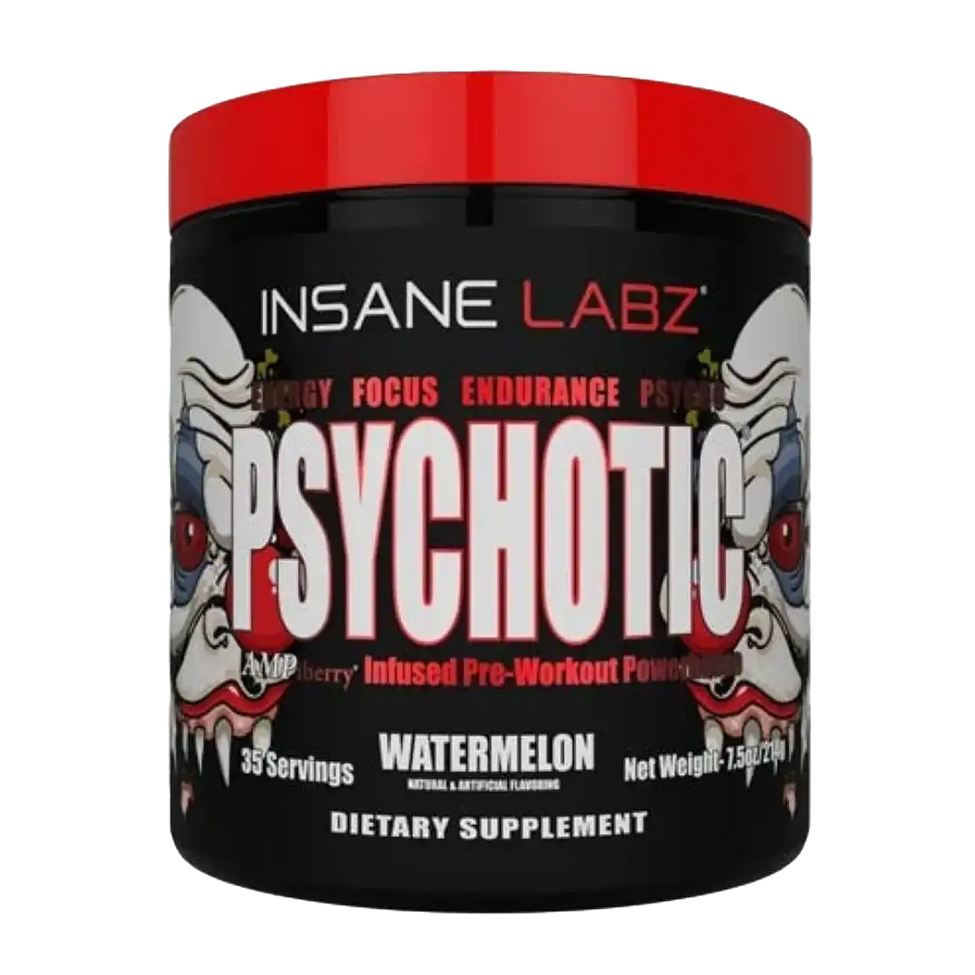 Insane Labz Psychotic Pre-Workout Powder 216g, Assorted
