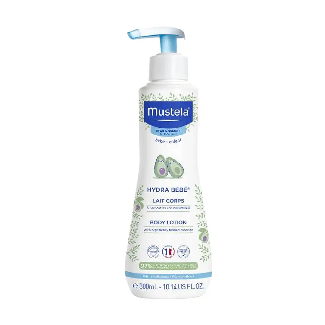 Mustela Hydra Bébé Body Lotion with Organic Avocado Oil, 300ml