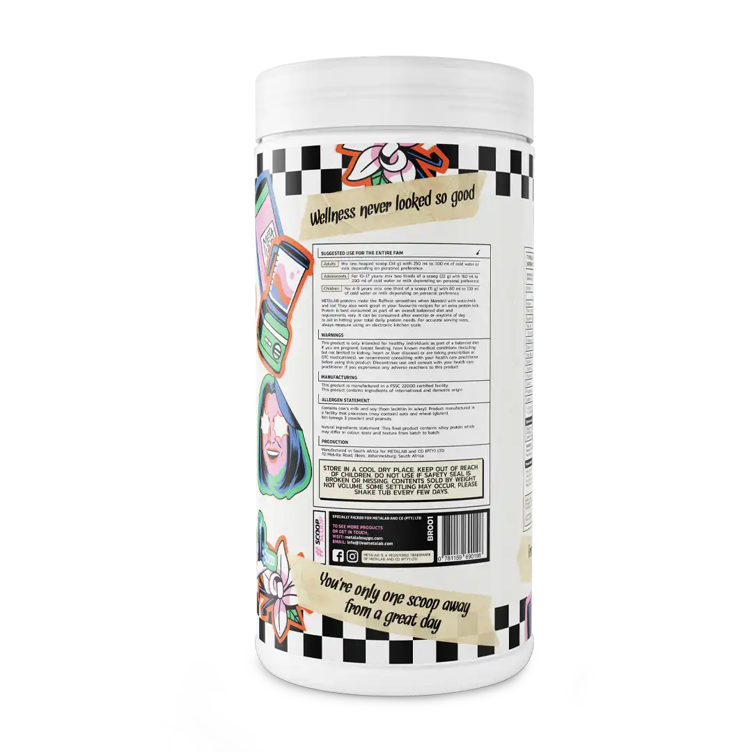 Metalab BRIDGE Premium Whey Protein Blend Vanilla Bean, 29 Servings