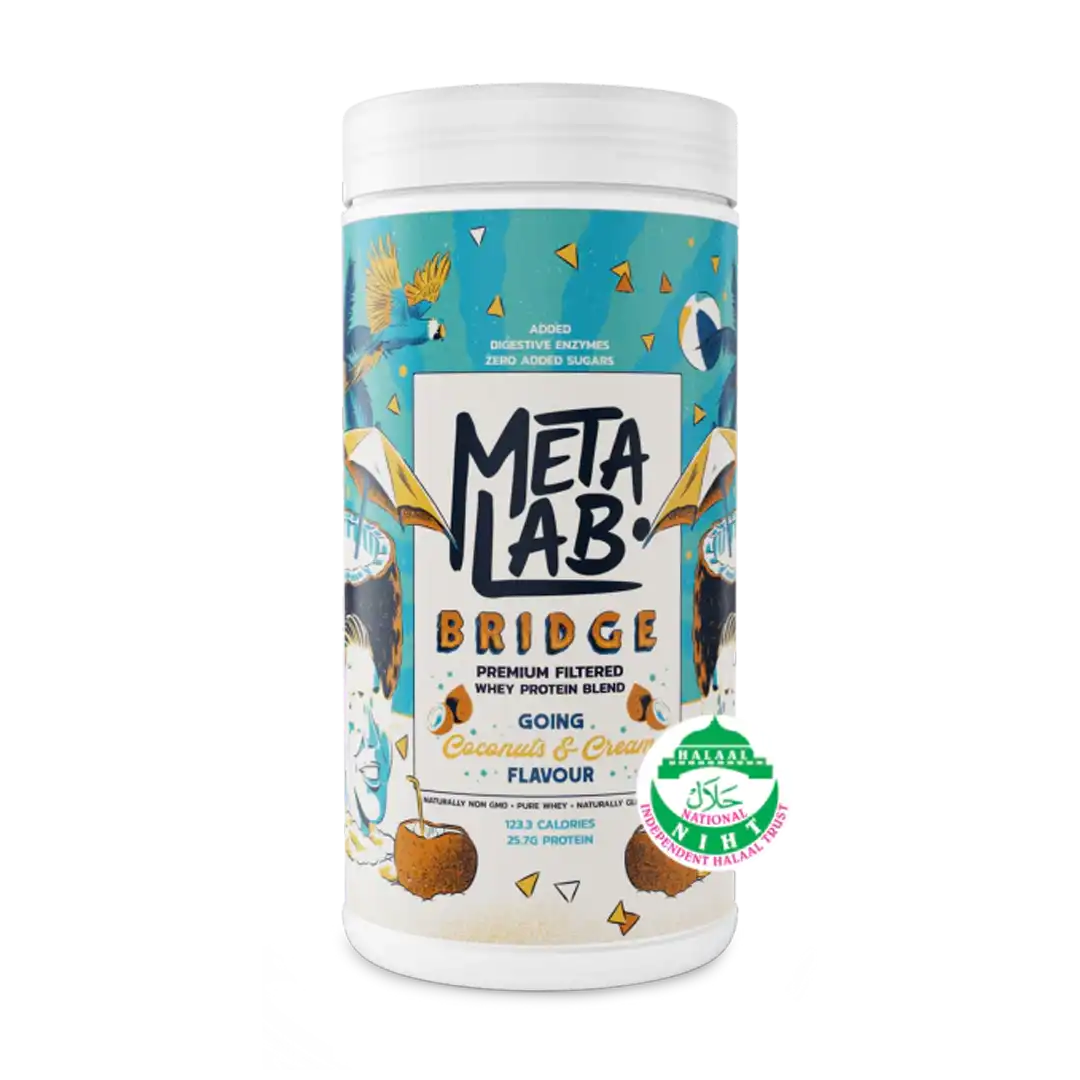 Metalab BRIDGE Premium Whey Protein Blend Going Coconuts & Cream, 29 Servings