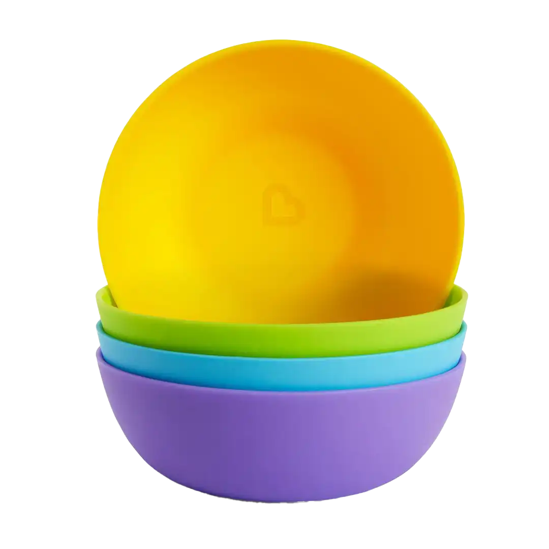 Munchkin Modern Multi Bowls Multicolour, 4 Pack