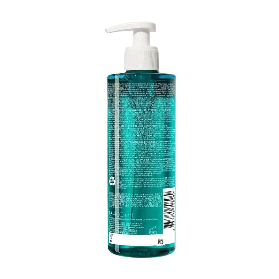 La Roche-Posay Effaclar Micro-Peeling Purifying Gel, 400ml