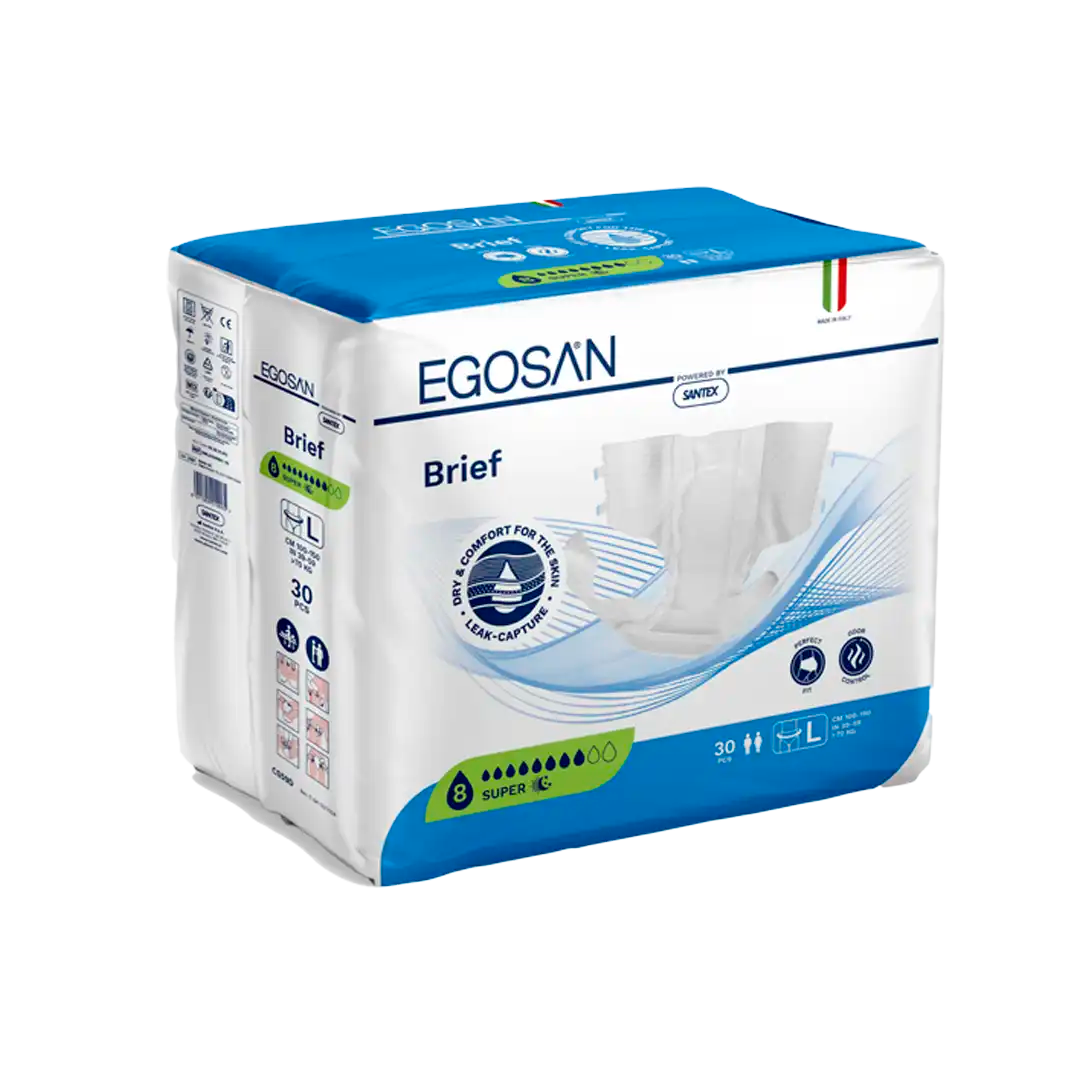 EGOSAN Super Adult Diaper All-in-one Brief, 15's Assorted