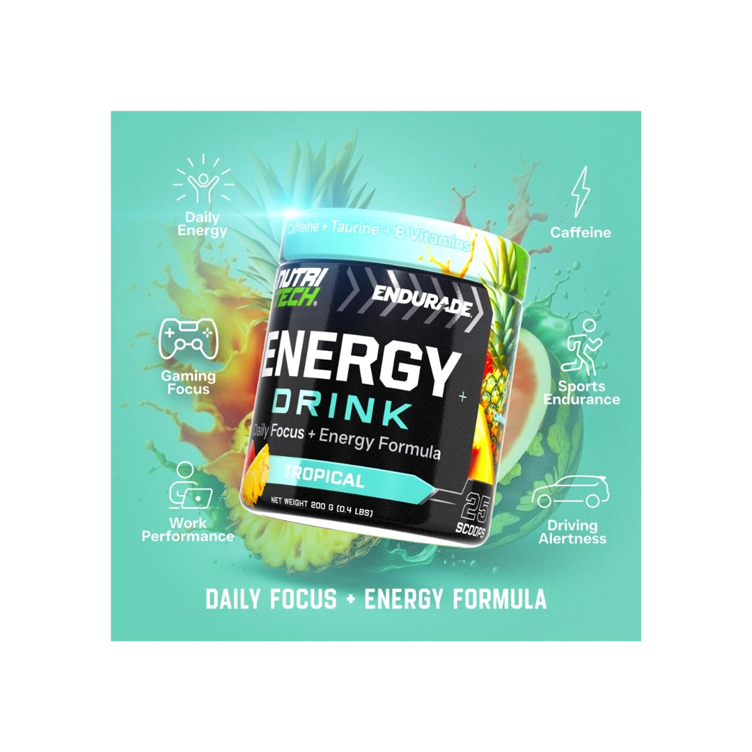 Nutritech Energy Drink Powder Tropical, 200g