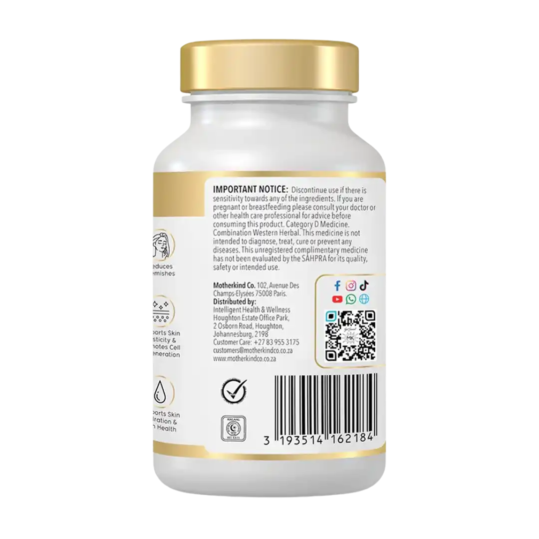 Motherkind Luminous Skin Glow Capsules, 60's