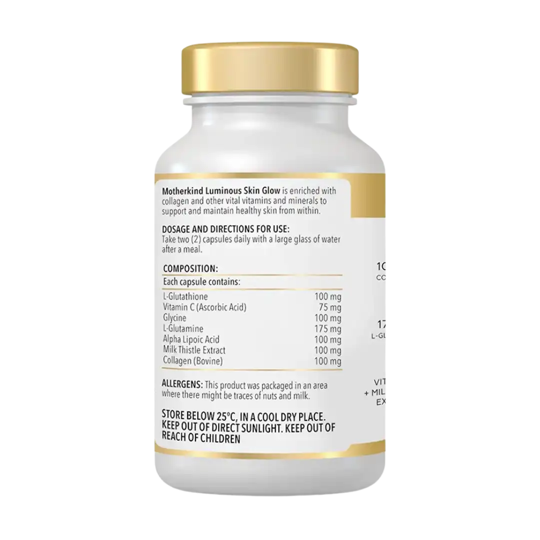 Motherkind Luminous Skin Glow Capsules, 60's