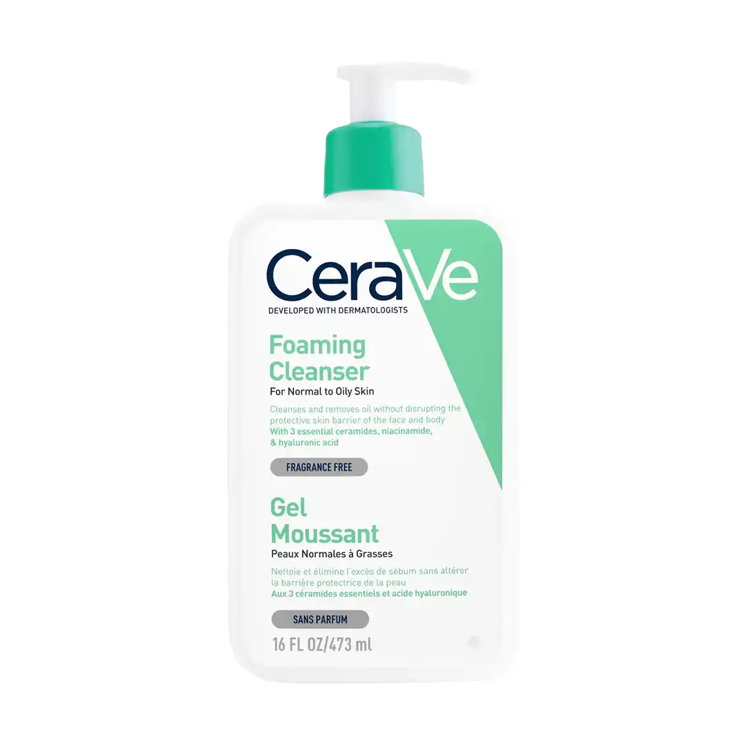 CeraVe Foaming Facial Cleanser For Normal To Oily Skin, 473ml