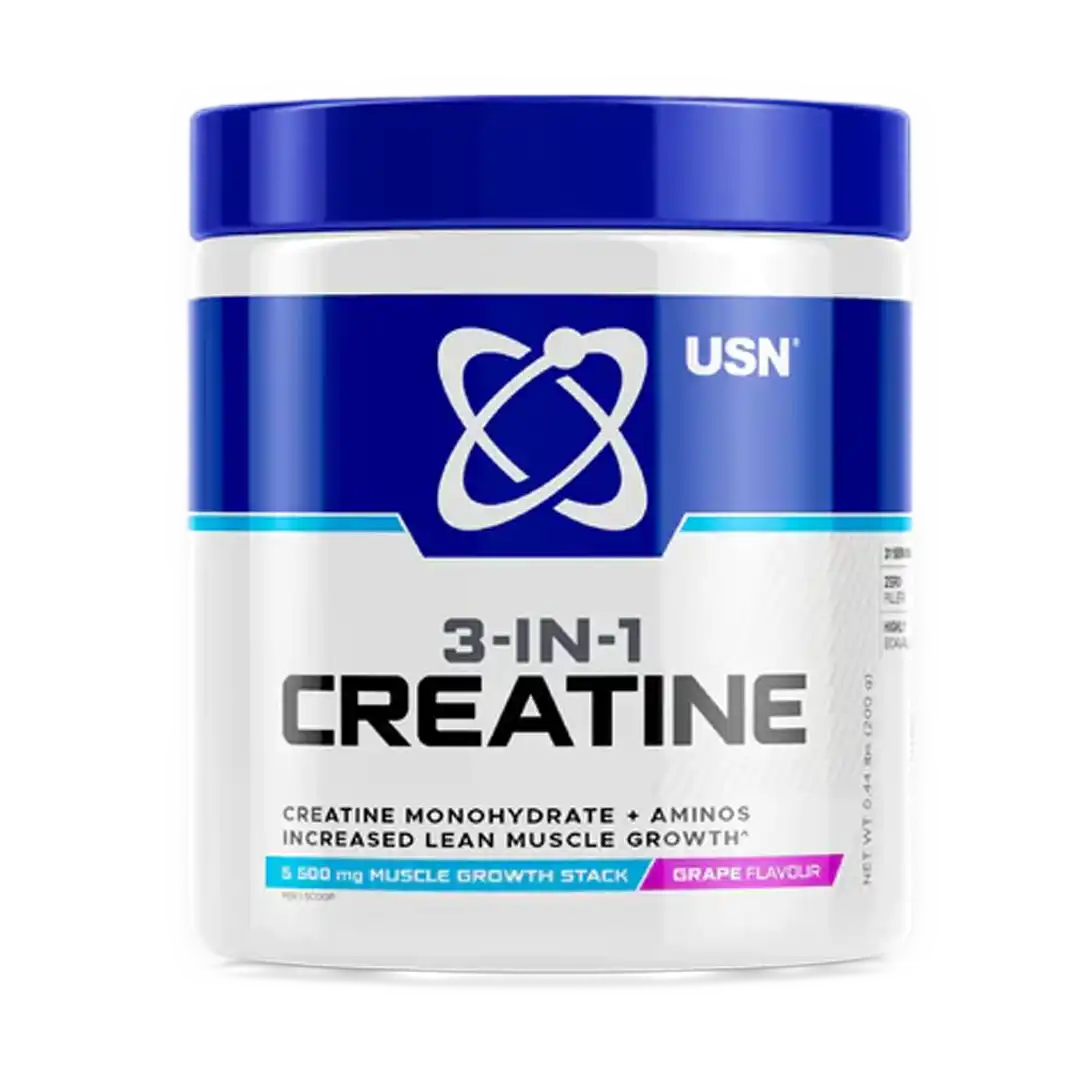 USN 3-in-1 Creatine 200g, Assorted