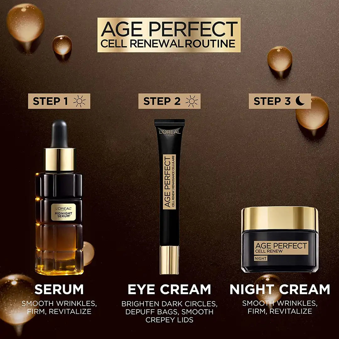 L'Oréal Paris Age Perfect Cell Renew Midnight Serum, 30ml