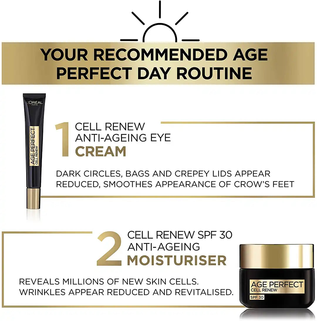L'Oréal Paris Age Perfect Cell Renew Day Cream with SPF 30, 50ml