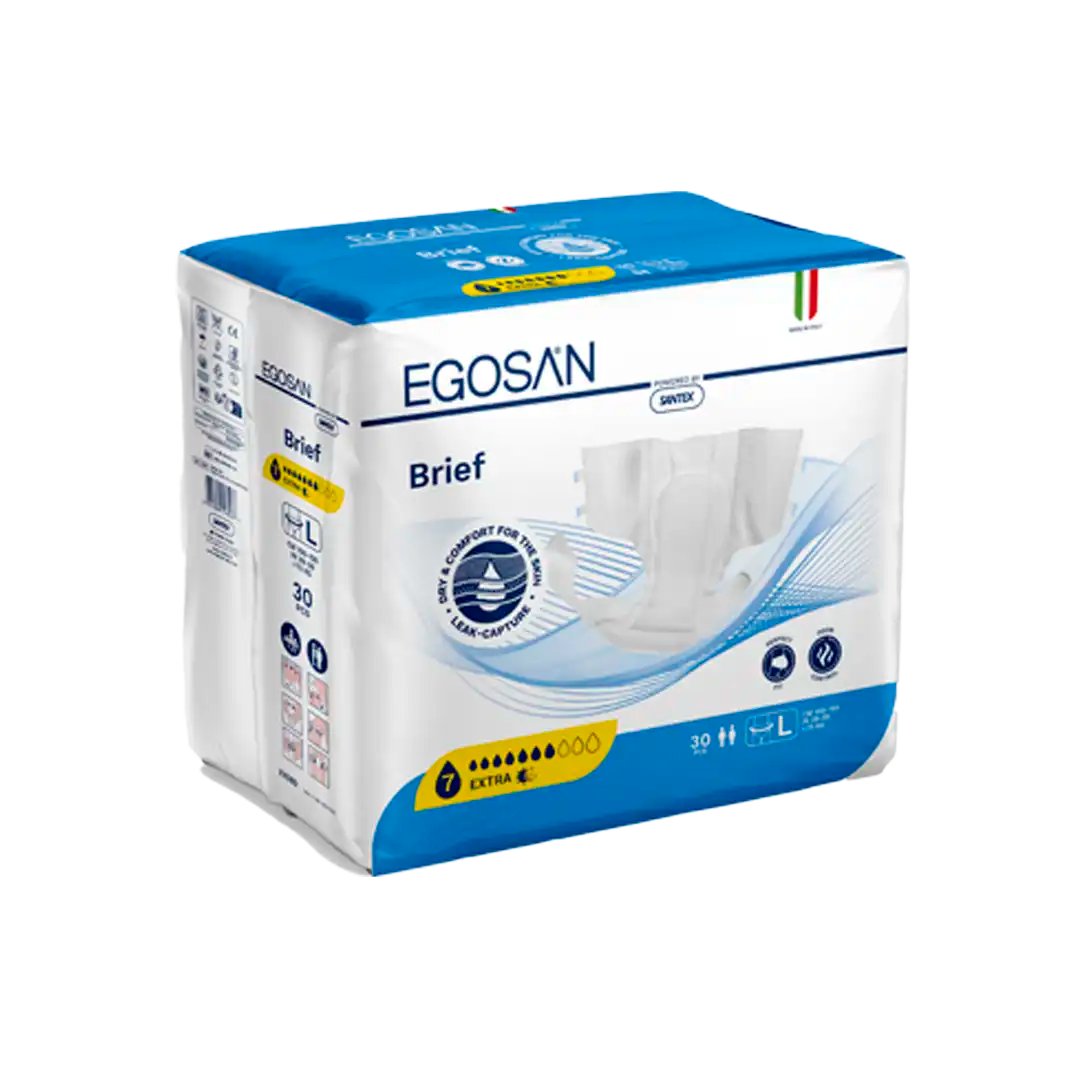 EGOSAN Extra Adult Diaper All-in-one Brief, 30's Assorted