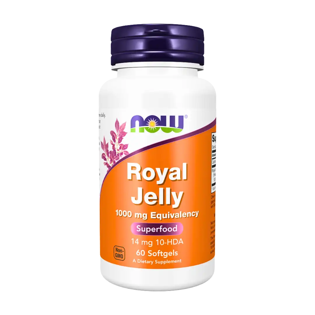 NOW Foods Royal Jelly 1000mg Softgels, 60's