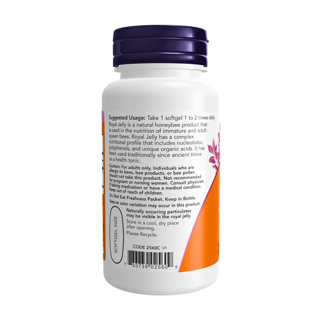 NOW Foods Royal Jelly 1000mg Softgels, 60's