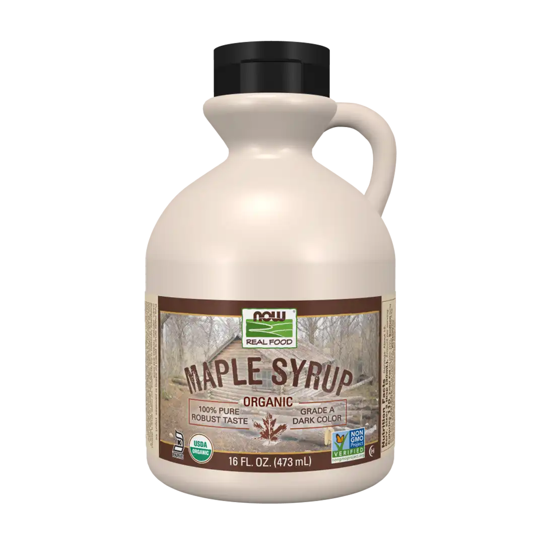 Now Foods Organic Maple Syrup Grade A Dark, 473ml