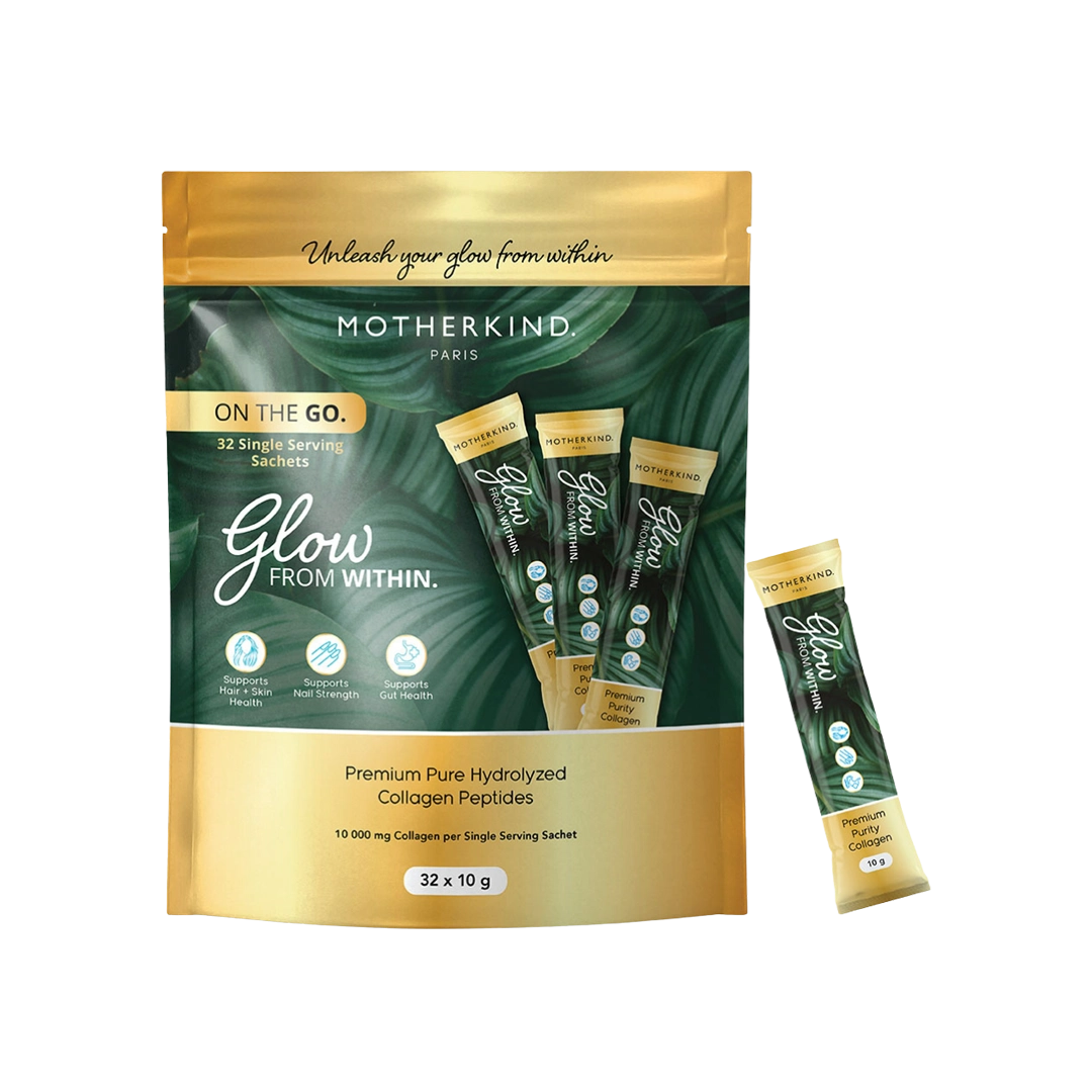 Motherkind Glow From Within Collagen Single Servings, 32 x 10g
