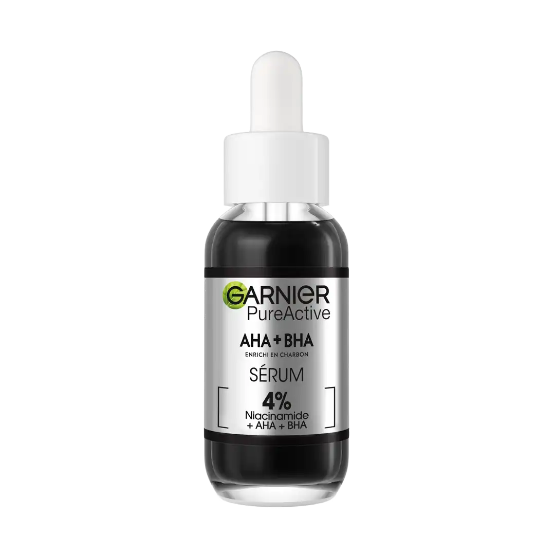Garnier Pure Active Aha Bha Charcoal Serum, 30ml