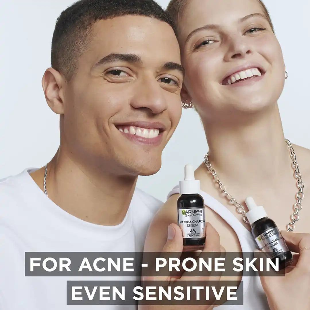 Garnier Pure Active Aha Bha Charcoal Serum, 30ml