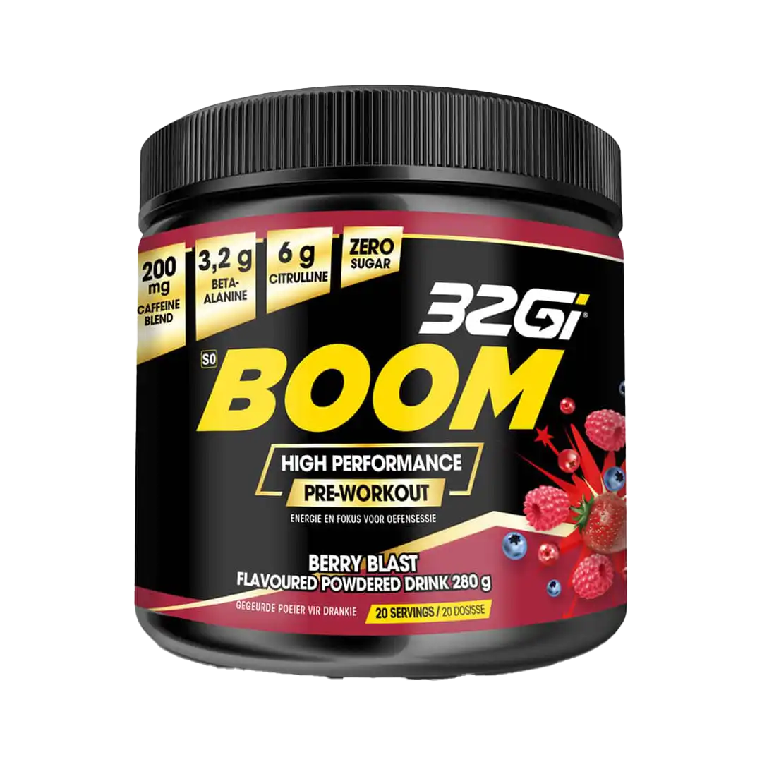 32Gi BOOM High-Performance Pre-Workout Berry, 280g