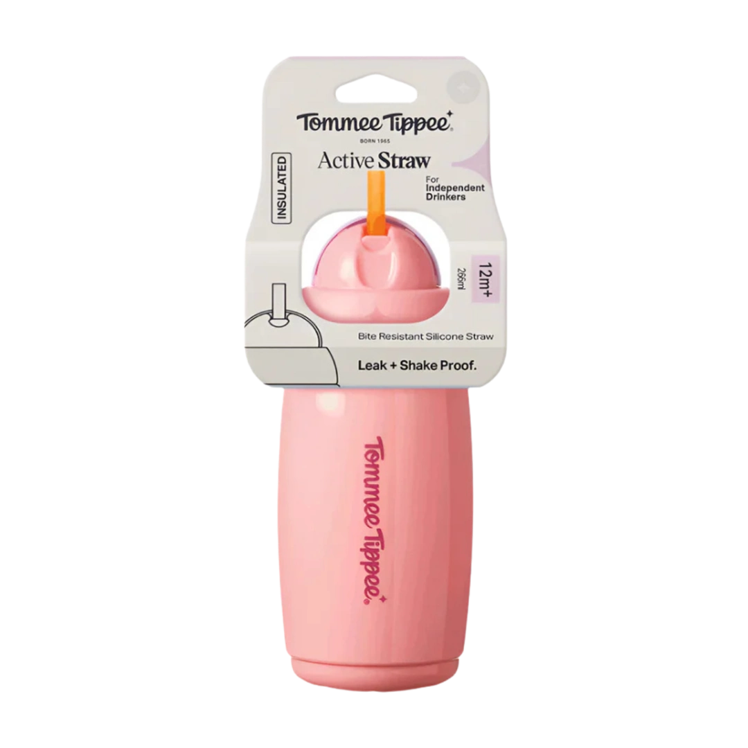 Tommee Tippee Insulated Active Straw Girl, 266ml