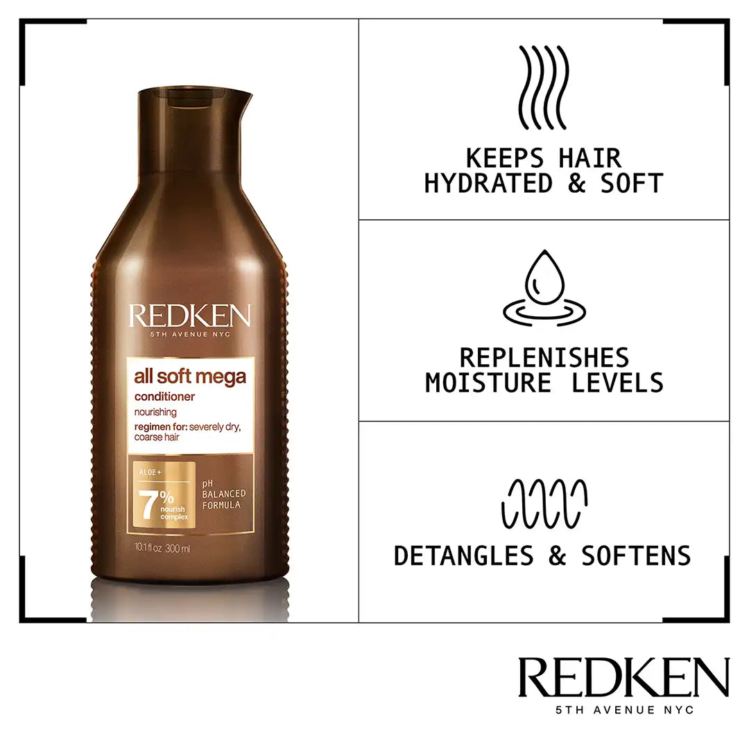 Redken All Soft Mega Curls Conditioner, 300ml