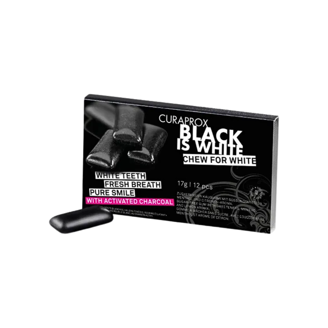 Curaprox Black is White chewing gum