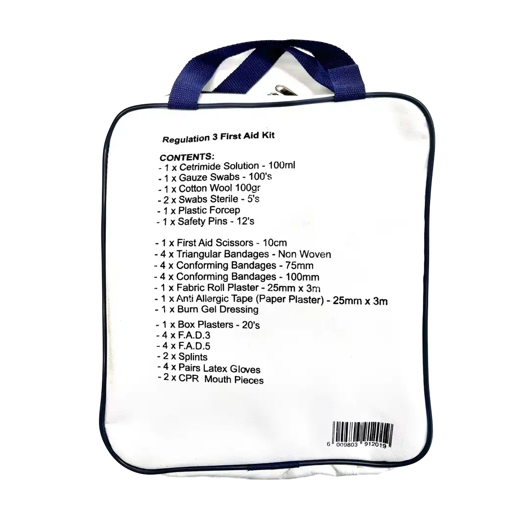 Firstfen First Aid kit, Regulation 3