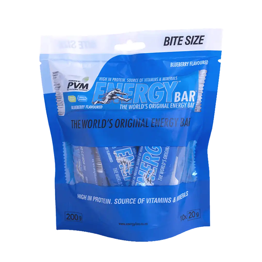 PVM Bite Size Energy Bars 10x20g, Assorted