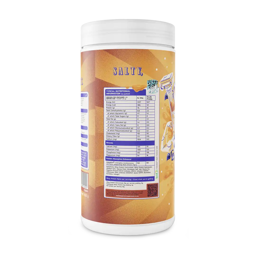 Metalab BRIDGE Premium Whey Protein Blend Salted Caramel, 29 Servings