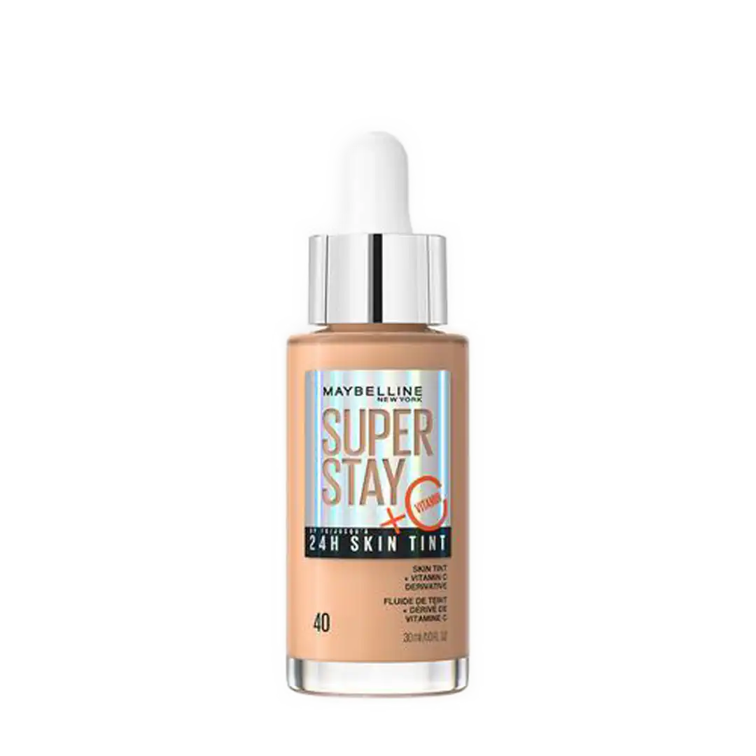 Maybelline SuperStay 24H Skin Tint Foundation with Vitamin C 30ml, Assorted