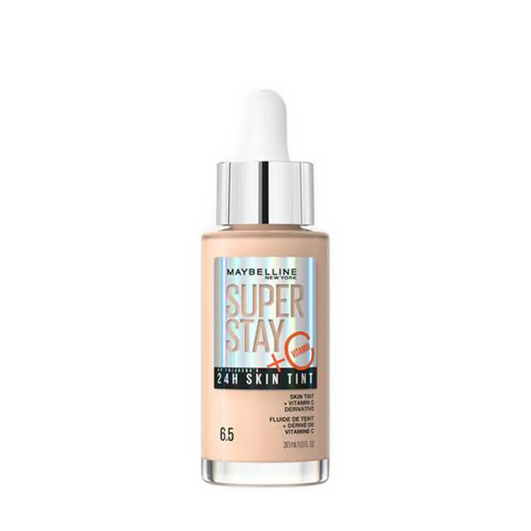 Maybelline SuperStay 24H Skin Tint Foundation with Vitamin C 30ml, Assorted