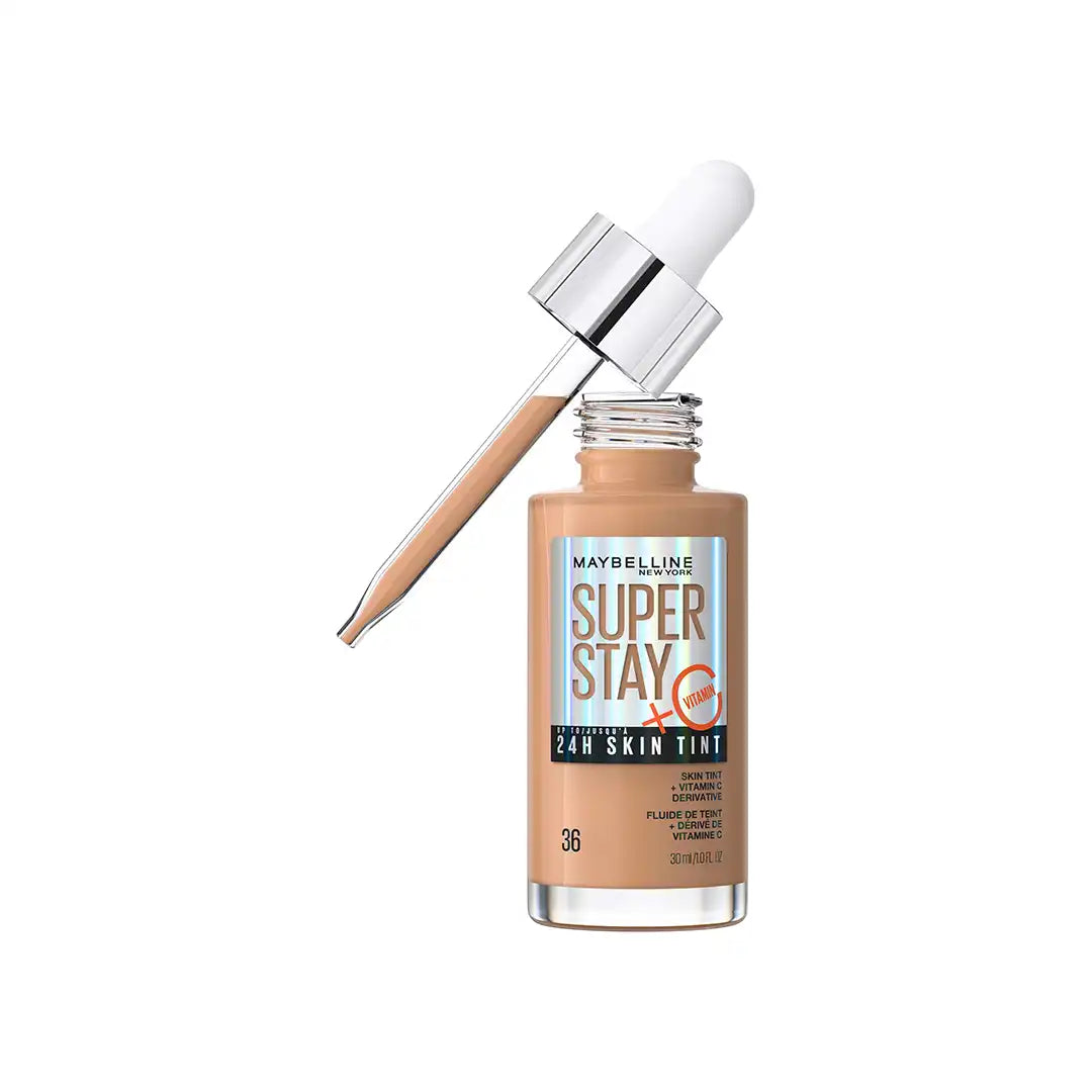 Maybelline SuperStay 24H Skin Tint Foundation with Vitamin C 30ml, Assorted