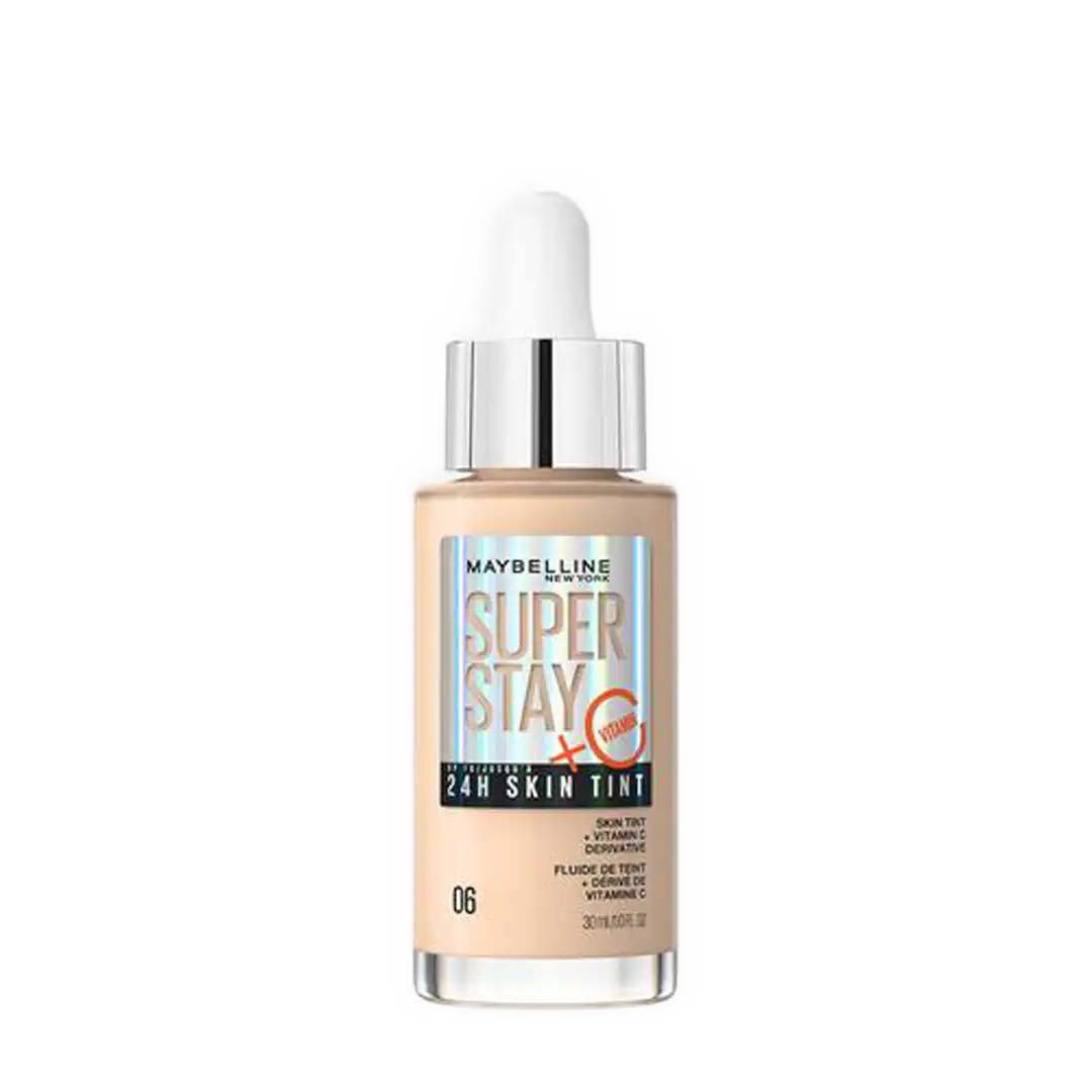 Maybelline SuperStay 24H Skin Tint Foundation with Vitamin C 30ml, Assorted