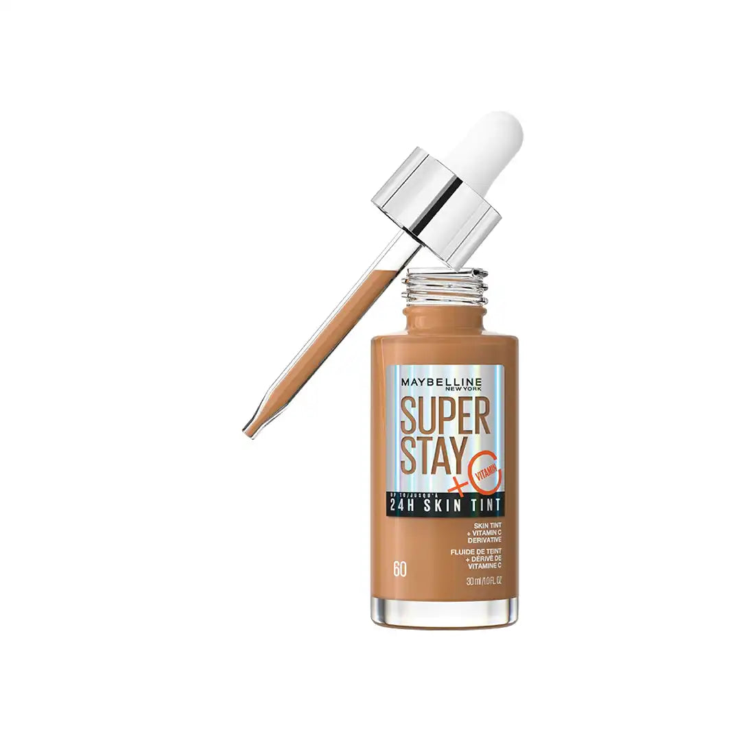 Maybelline SuperStay 24H Skin Tint Foundation with Vitamin C 30ml, Assorted