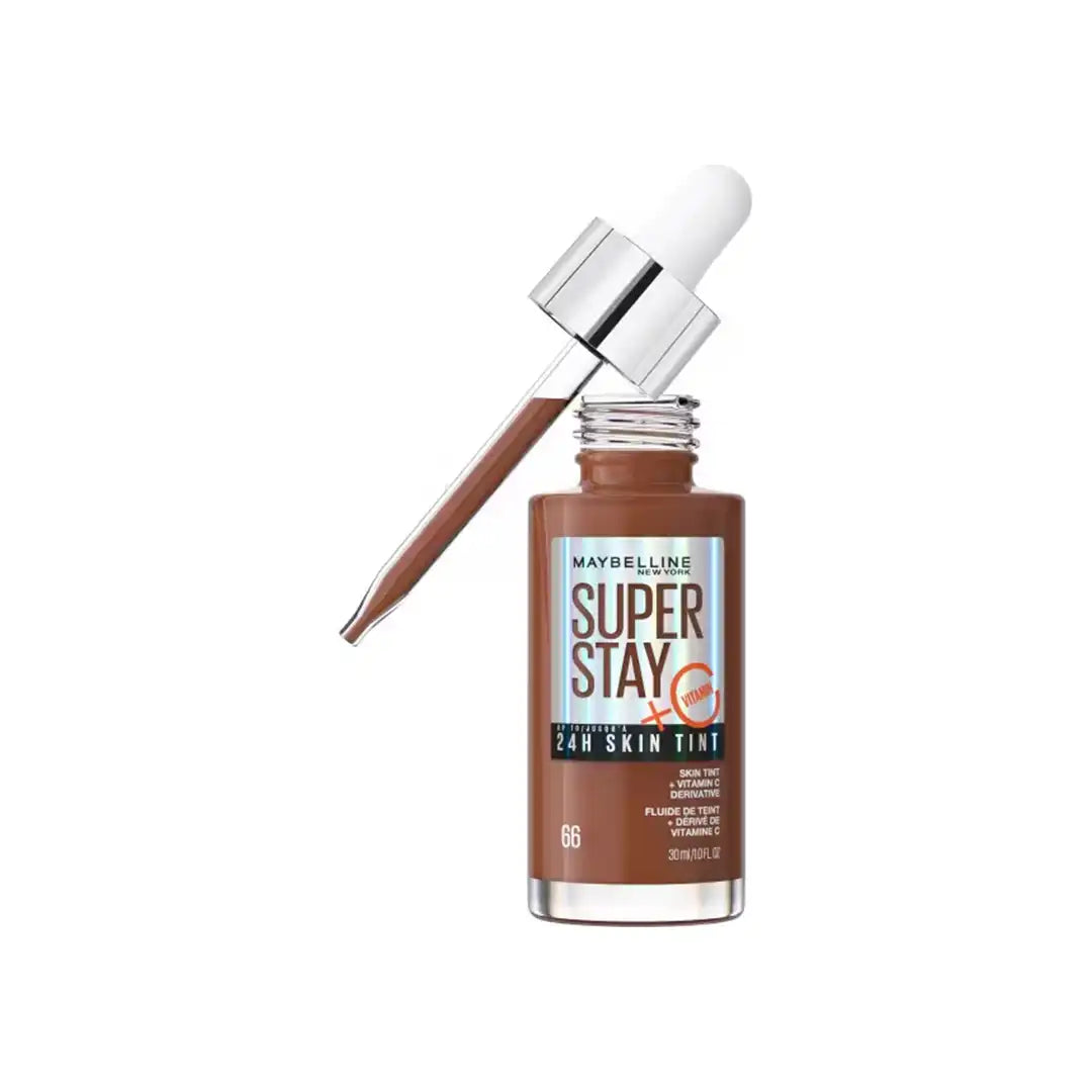 Maybelline SuperStay 24H Skin Tint Foundation with Vitamin C 30ml, Assorted