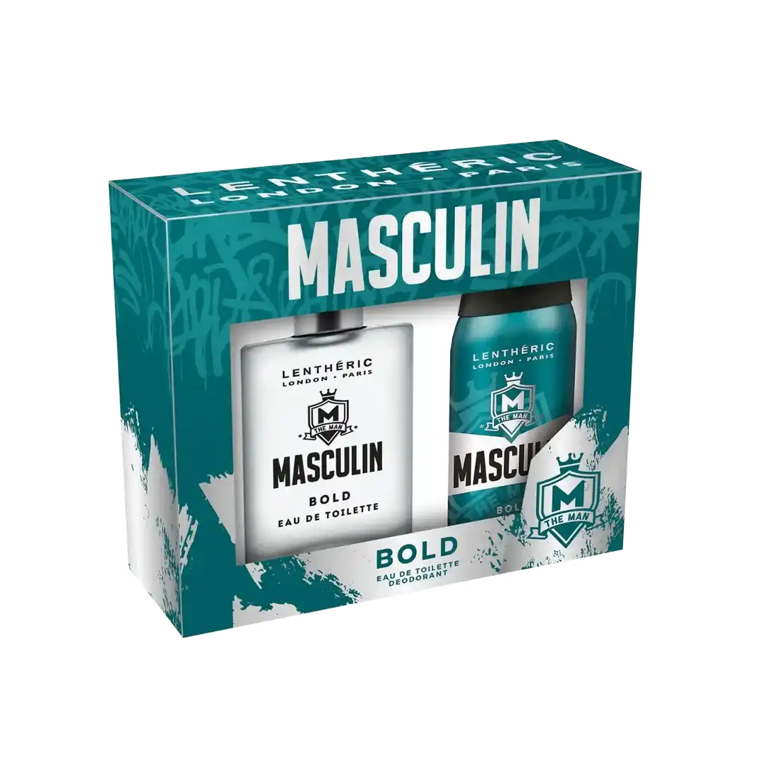 Lentheric Masculin Bold EDT 100ml Gift Set