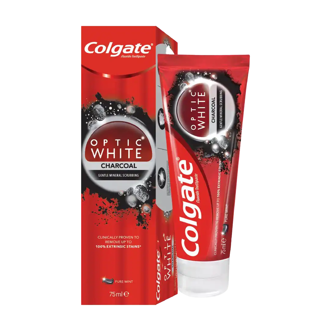 Colgate Optic White Toothpaste Charcoal, 75ml