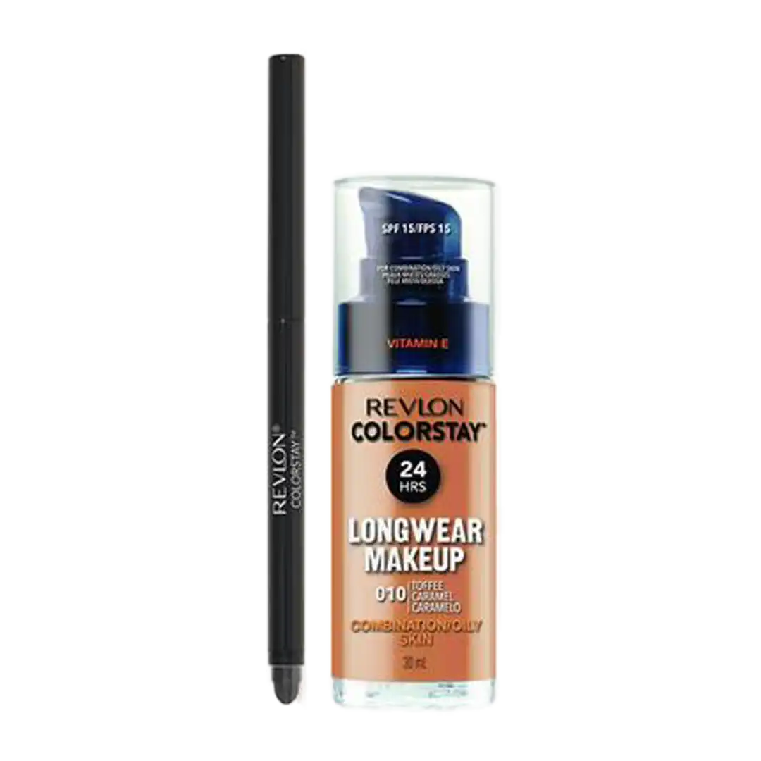 Revlon ColorStay Longwear Combination/Oily Make Up & Eyeliner Combo, Assorted