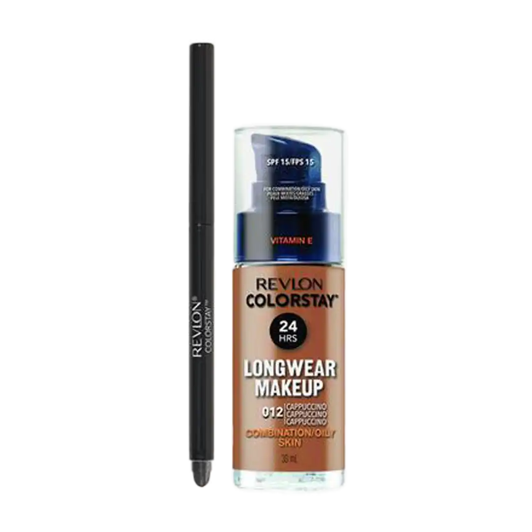 Revlon ColorStay Longwear Combination/Oily Make Up & Eyeliner Combo, Assorted