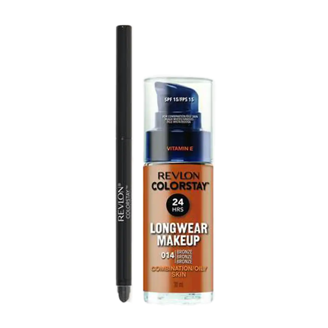 Revlon ColorStay Longwear Combination/Oily Make Up & Eyeliner Combo, Assorted