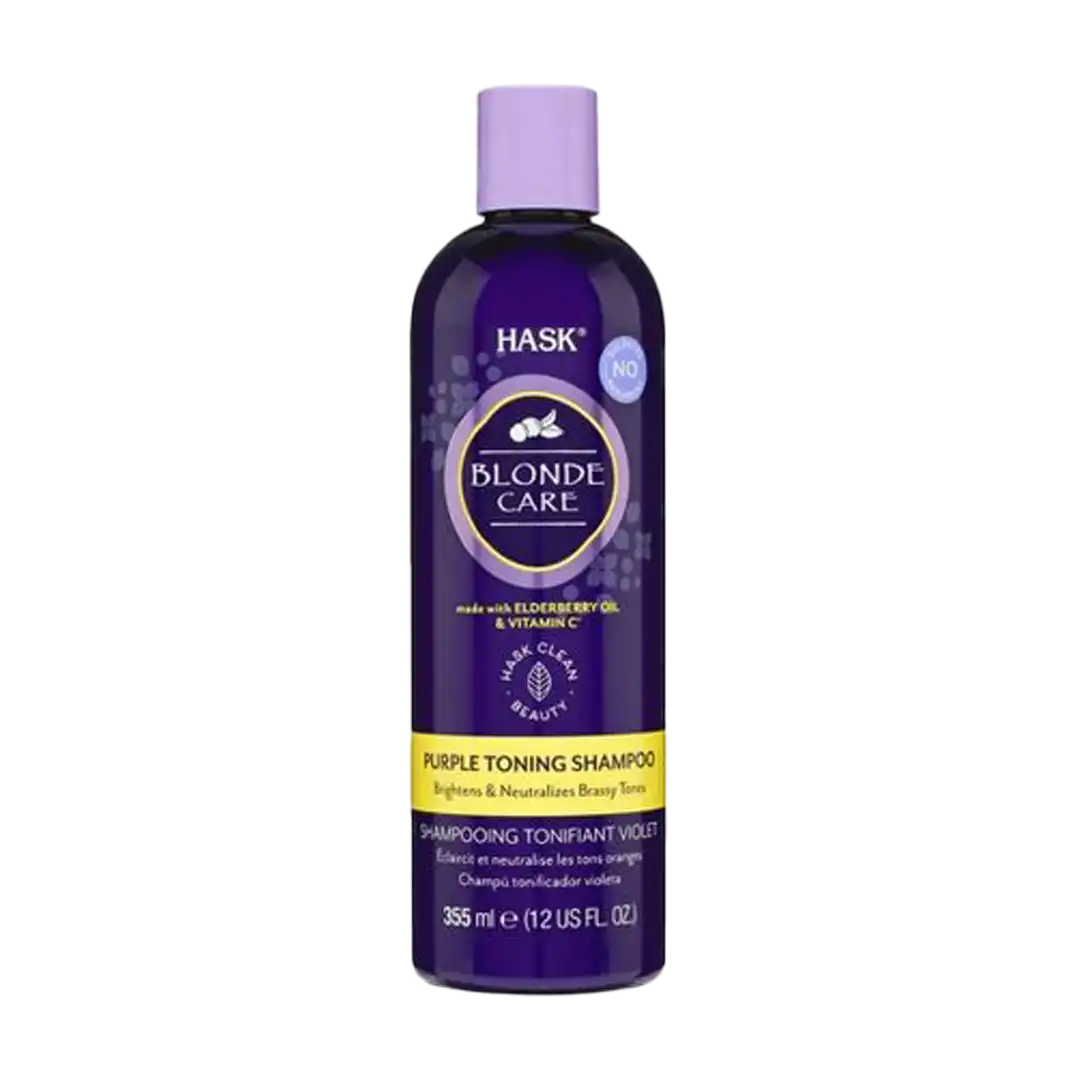Hask Blonde Care Purple Toning Shampoo, 355ml