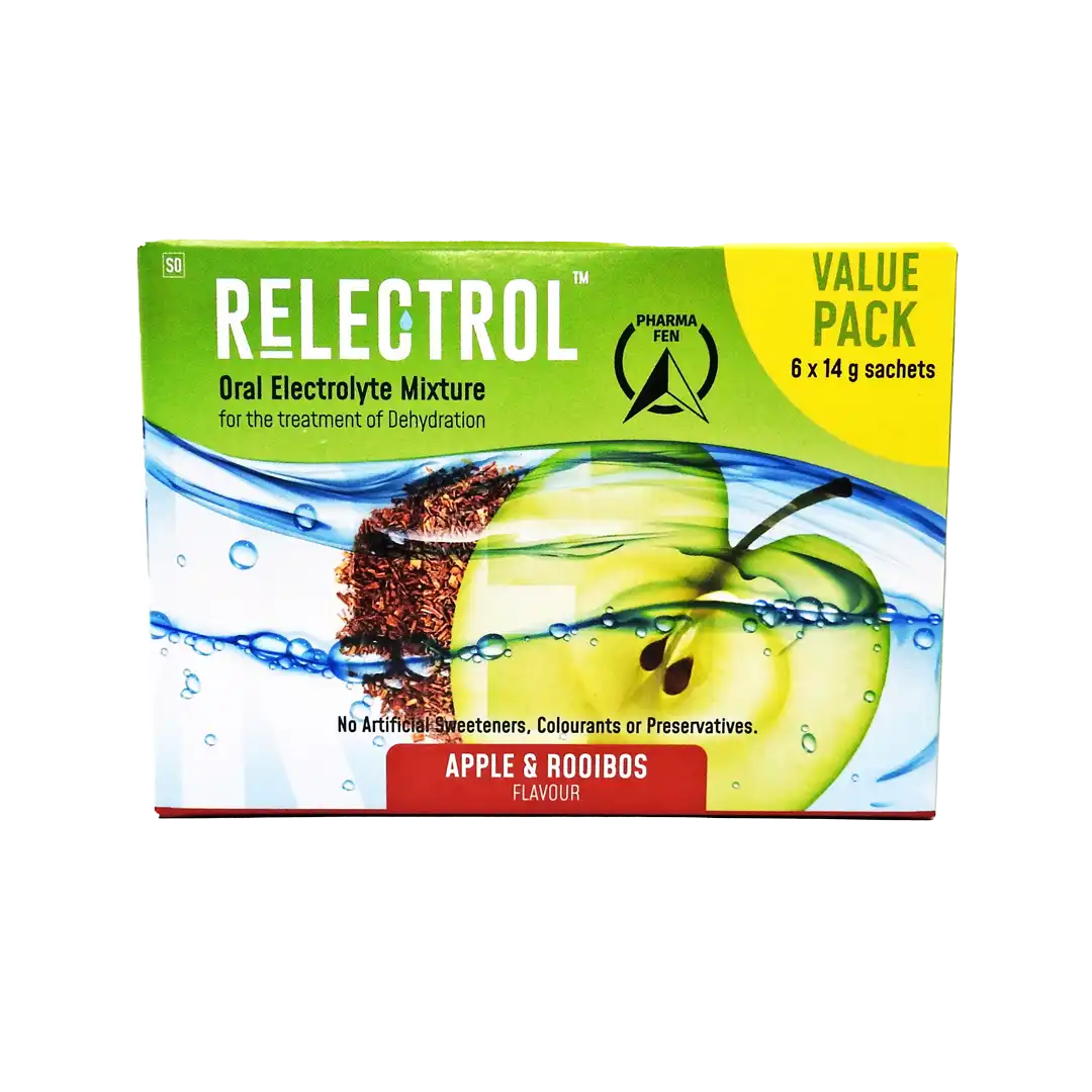 Relectrol Oral Electrolyte Mixture Apple/Rooibos Sachet, 14g x 6's