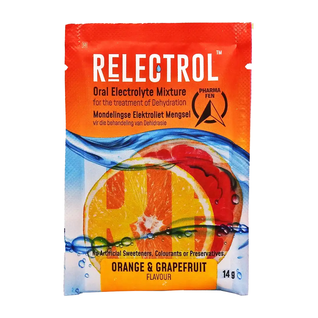Relectrol Oral Electrolyte Mixture Orange/Grapefruit Sachet, 14g x 6's